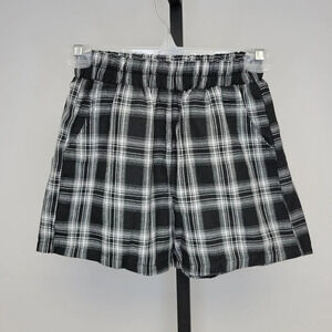 Rowme High Waist Check Shorts